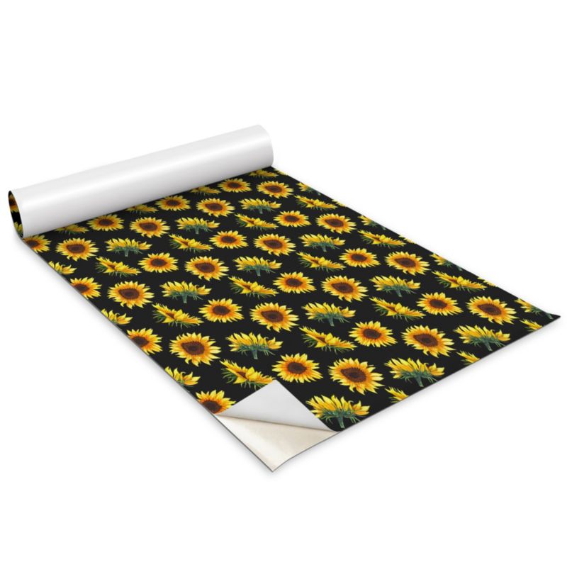 Okleina Na Szafki Kuchenne Wallfluent 100x50 cm Słoneczniki Okleina Do Mebli DIY 1 rol.