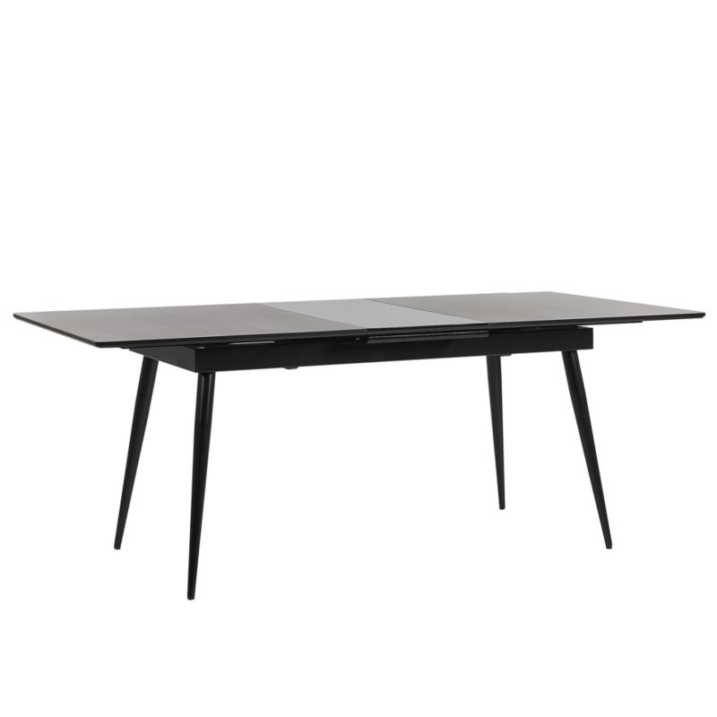 Stół do jadalni rozkładany Maldon Czarny 160/200 cm 90 cm 1 szt.