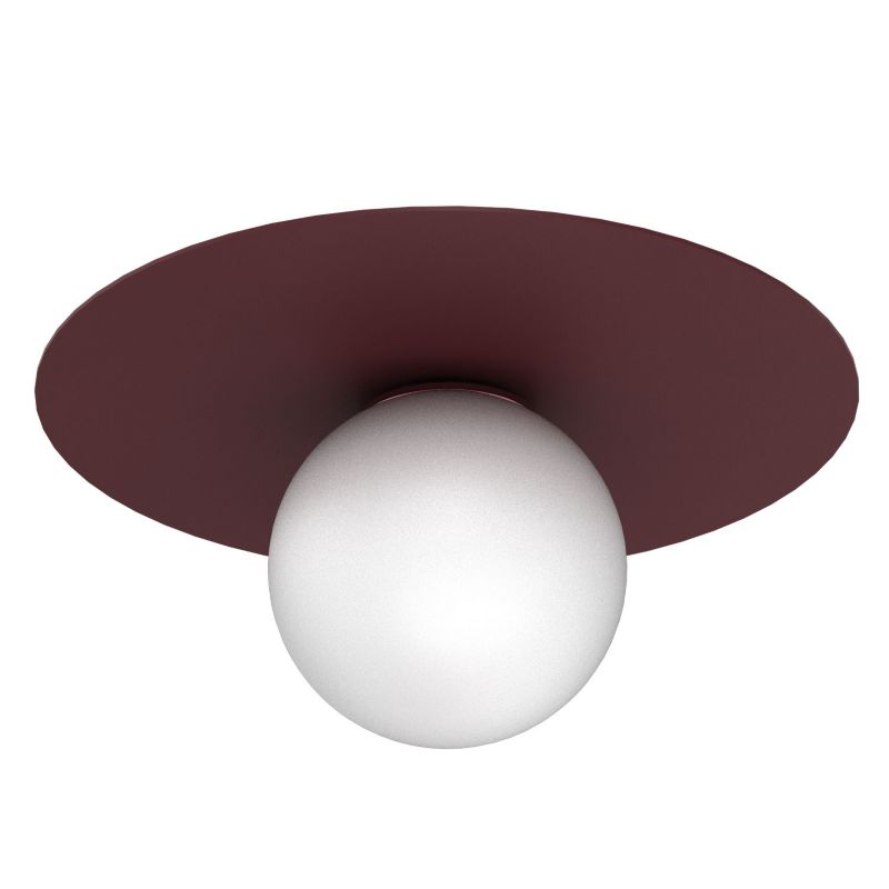Lampa wisząca Luminex Flat czerwona 1xE27x15W IP20 wym: 19x35x35cm - 1 szt.
