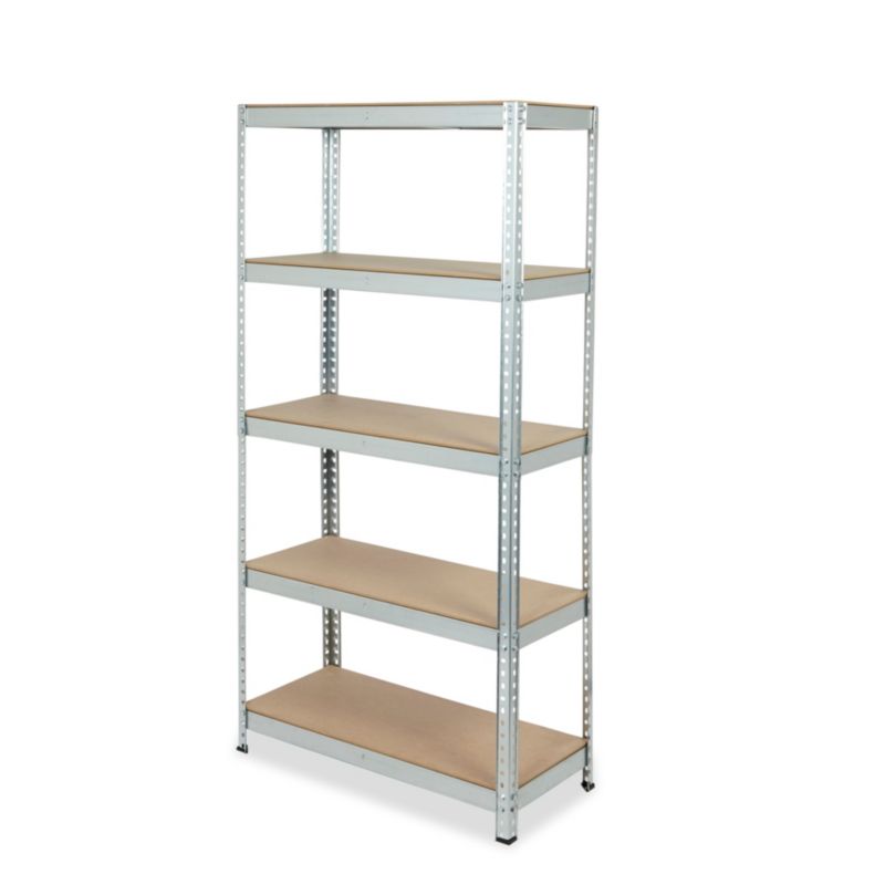 Regał metalowy Gammel 180 x 90 x 40 cm 5 półek 175 kg ocynk