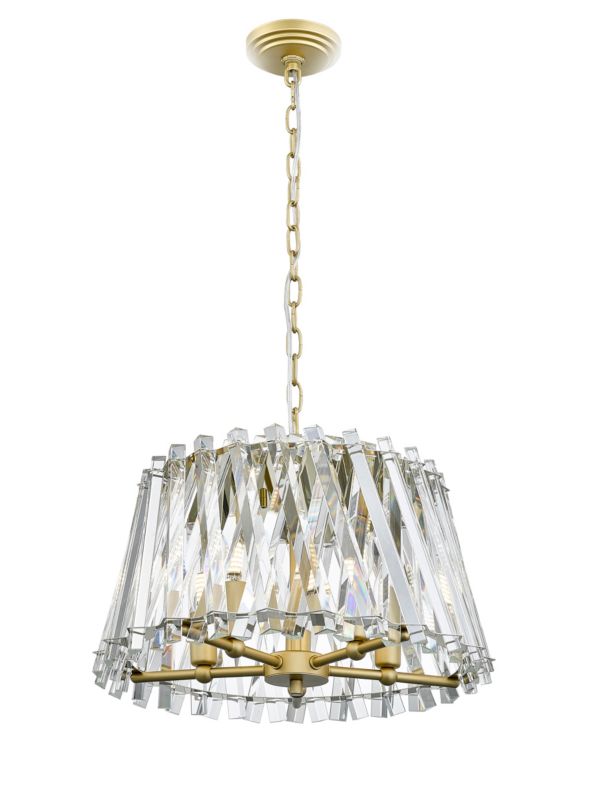 Lampa wisząca Zuma Line Mirabell 2864 złoto-przezroczysty retro 5xE14 x 60W 1 szt.