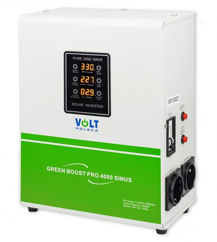 Przetwornica VOLT POLSKA solarna do grzania wody bojlera grzałka sinus GREEN BOOST bypass mppt 4000w 1szt.