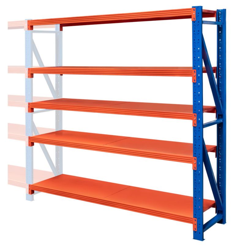 Regał Mega-M Fortis Light metalowy magazynowy warsztatowy 5 półek 200x192,5x50 cm moduł dostawny 1szt.