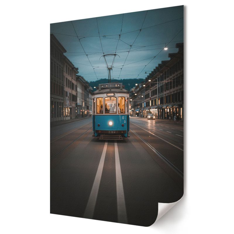 Plakat Wallfluent Format A4 Miejski tramwaj Artysta Kometa 1 szt.
