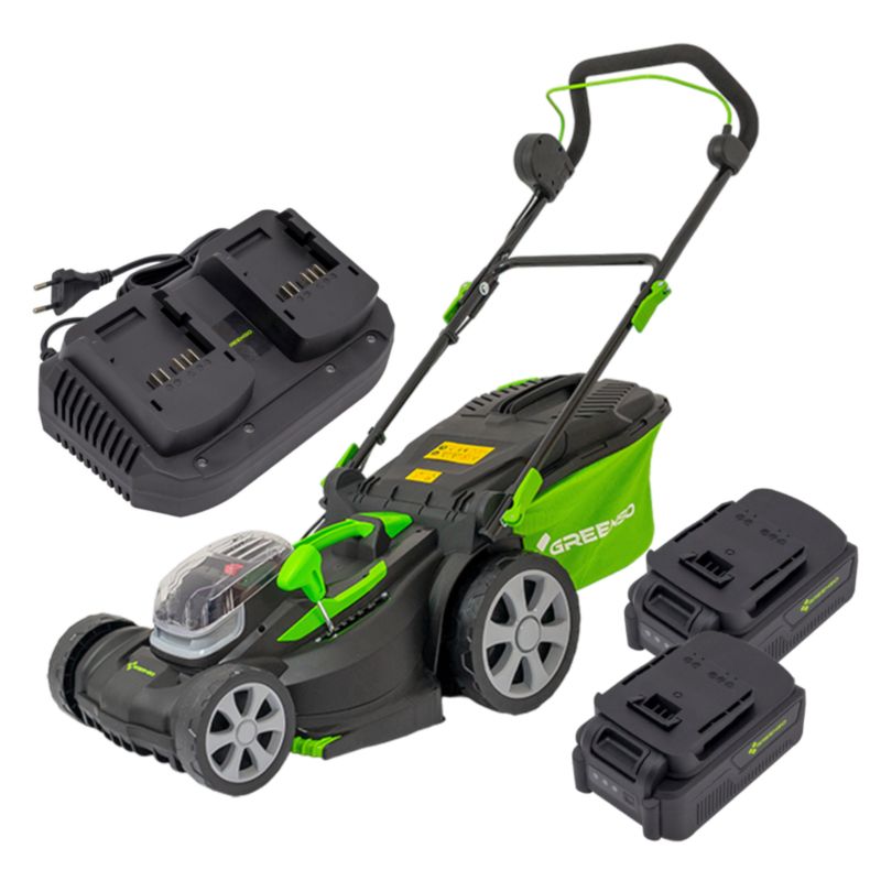 Kosiarka akumulatorowa Greenso UAO012 20V szerokość robocza 37 cm 2x4,0 Ah 1 szt.