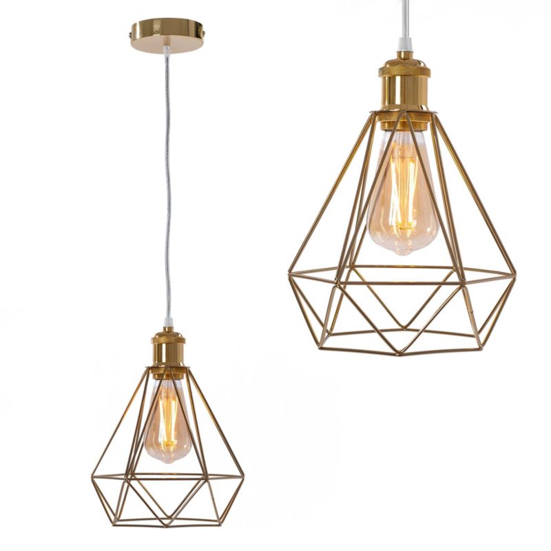 Lampa Sufitowa Wisząca Toolight 392197 Złoty