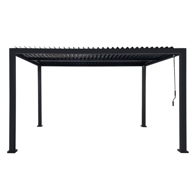 Pergola ogrodowa JUMI 3x4m regulowany dach lamelowy antracyt tarasowa aluminiowa 1 szt.