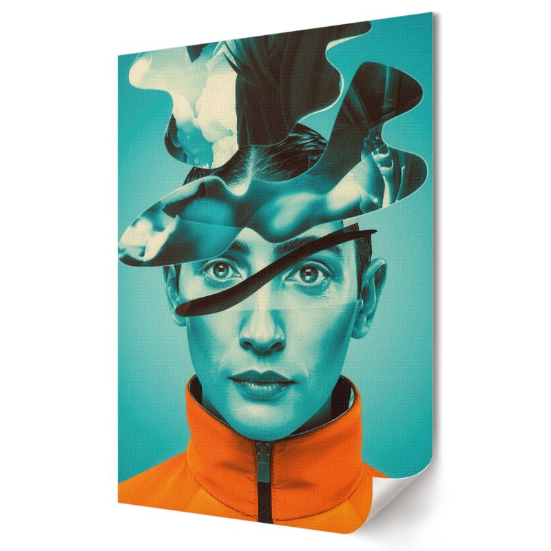Plakat Wallfluent Format A4 Surrealistyczny portret Studio Perspective Lab 1 szt.