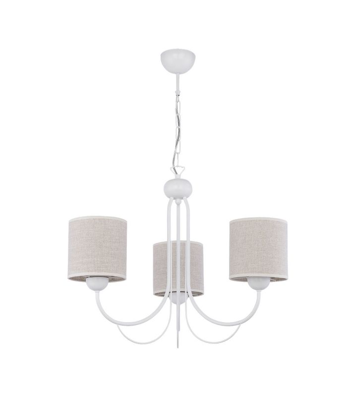 Lampa sufitowa Jupiter KASKADA biało-kremowa 3xE27x40W IP20 - 1 szt