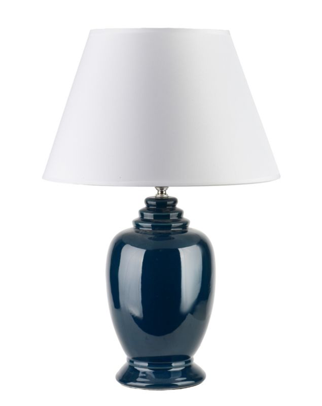 Lampa stołowa ceramiczna MONDEX LETI 17x34,5x52,5 szara 1szt