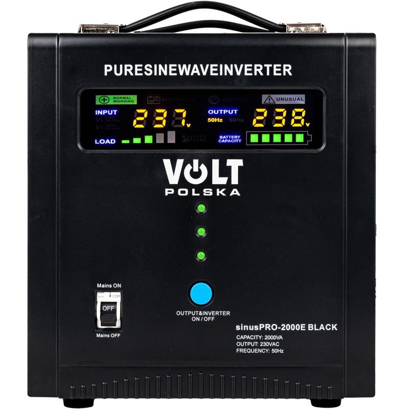 Zasilacz awaryjny VOLT POLSKA przetwornica ups sinus pro 2000e 1szt.