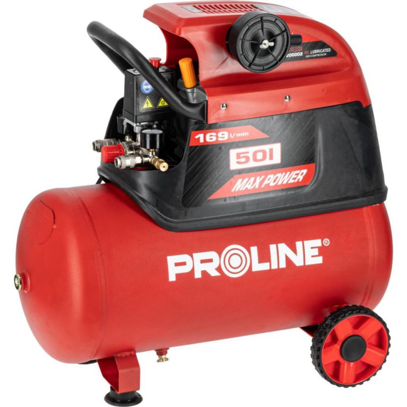 Kompresor PROLINE olejowy sprężarka 50L, 1500W/2KM, 8BAR, 169L/MIN P200002 1 szt