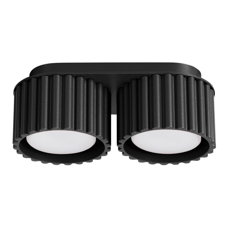 Spot reflektor natynkowy Sollux Lighting AURA czarny 2xGX53x10W wym:8x21x10cm IP20 -1 szt.