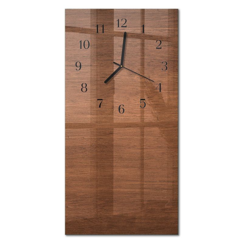 Designerski Zegar Ścienny Tulup 30x60 cm z Czarnymi Wskazówkami Deski Drewniane 1 szt.