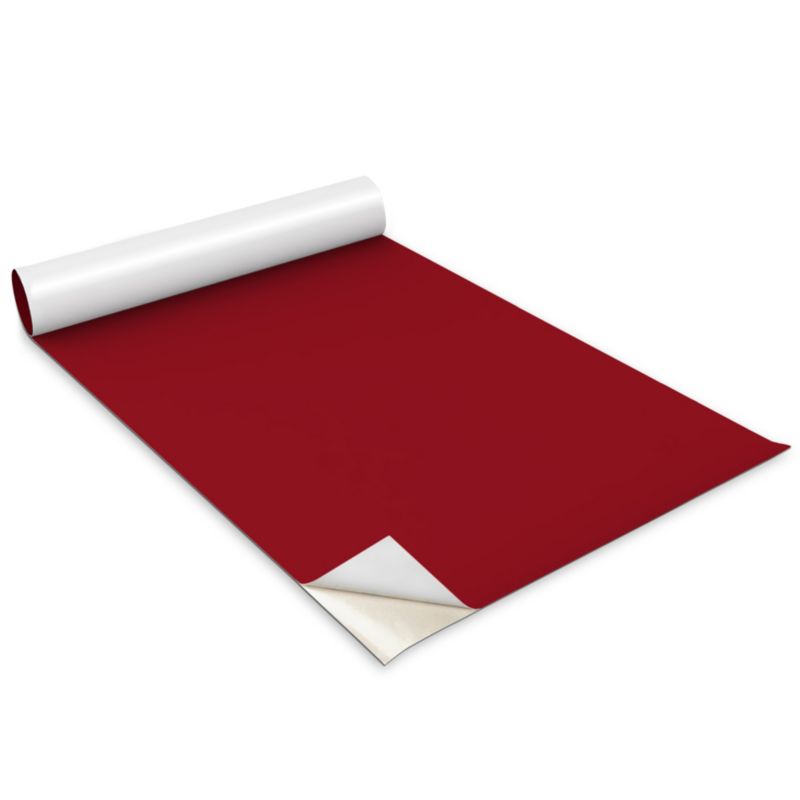 Folia Samoprzylepna Do Mebli Wallfluent 100x50 cm Kolor czerwony Matowa Okleina Dekoracyjna 1 rol.