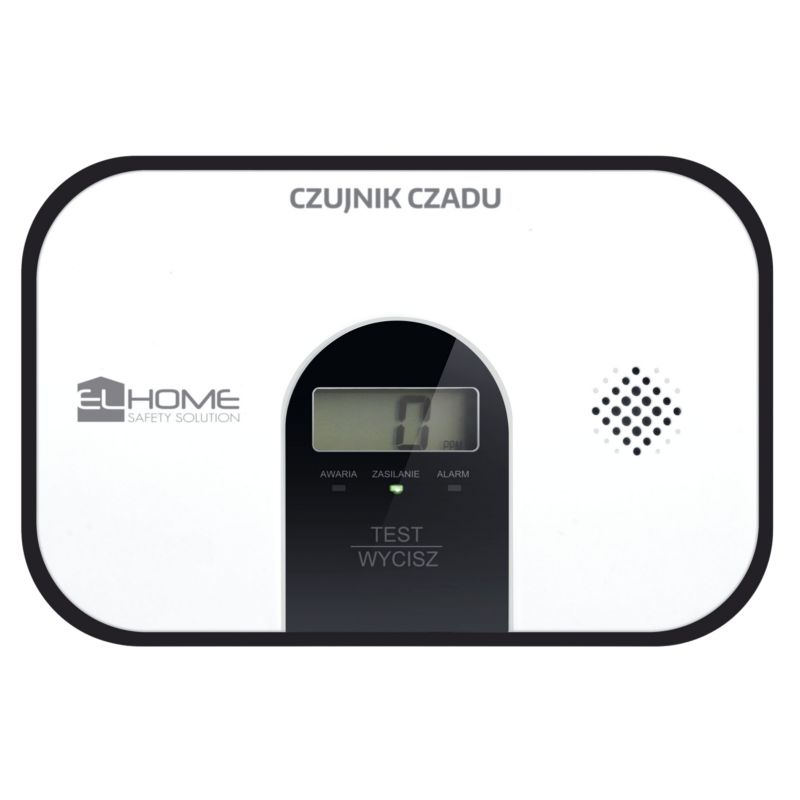 Czujnik Czadu El Home Wolnostojący Bezpieczeństwo Certyfikat 10 Lat 1szt.
