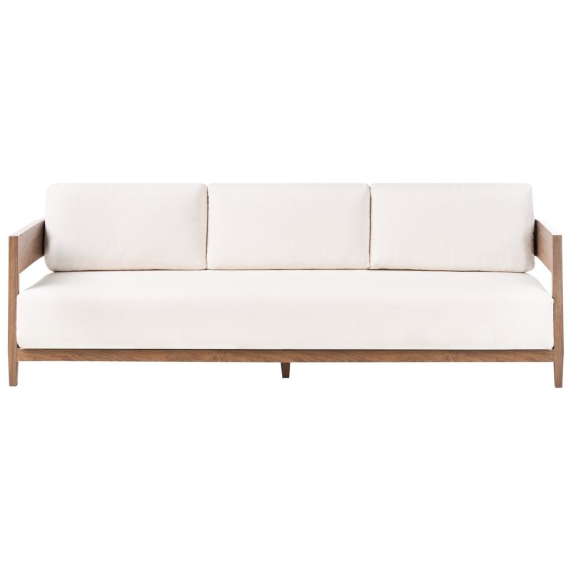 Sofa ogrodowa dla 3 osób Sampieri Metal Brązowy 1 szt.