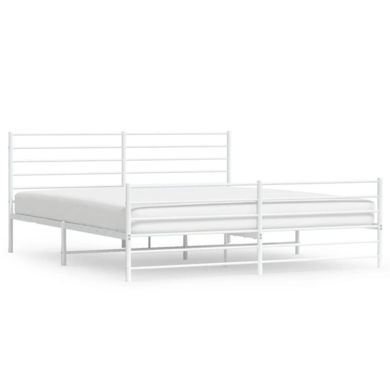 Łóżko metalowe WaszeMeble 200x200 cm biała WM-352393 1 szt.