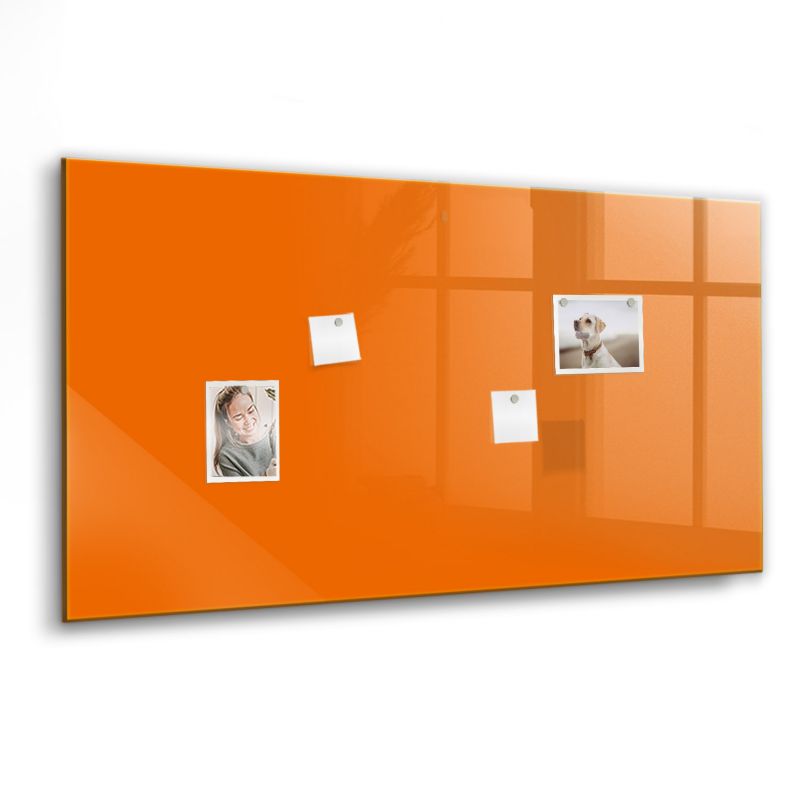 Tablica magnetyczna z nadrukiem Wallfluent 120x60 cm Kolor pomarańczowy 1 szt.
