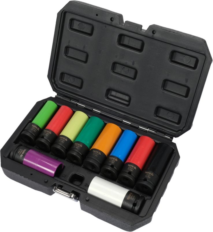 Zestaw nasadek do alufelg 1/2′′ Yato 10 sztuk