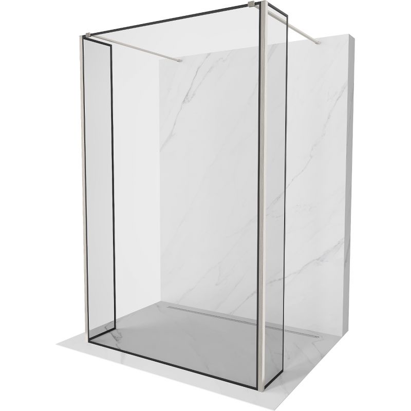 Szklana Ścianka prysznicowa Mexen Kioto czarny wzór 120x30 cm 800-120-030-222-97-70-030 1 szt.