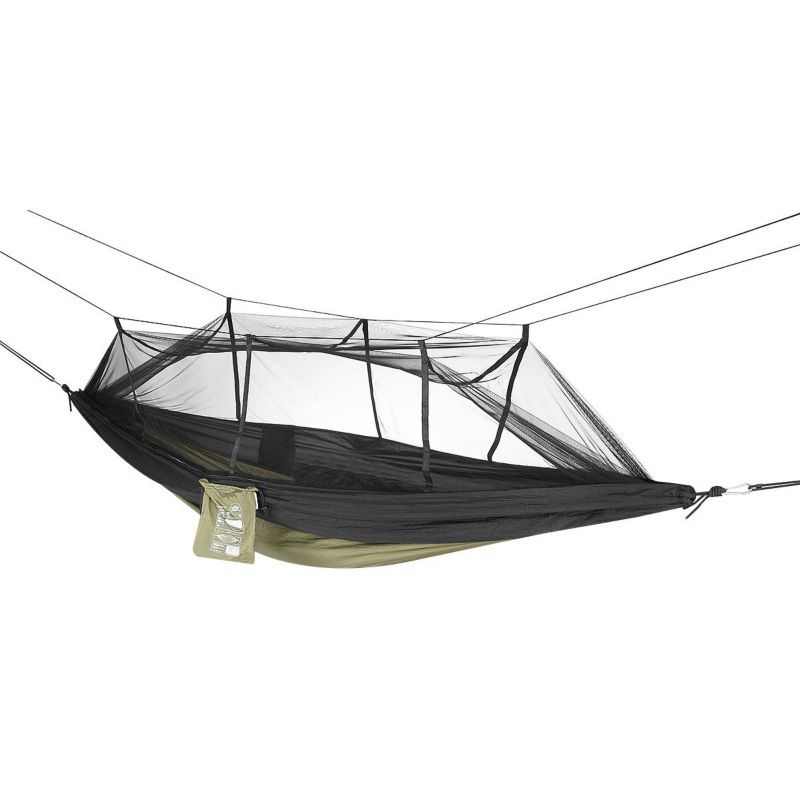 Hamak Enero Camp turystyczny 2 osobowy 270X140cm z moskitierą zielony 1szt.