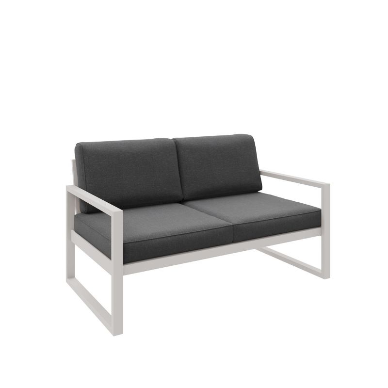 Sofa ogrodowa Bettso Alicante dwuosobowa na kaszmirowych nogach szary 1szt.