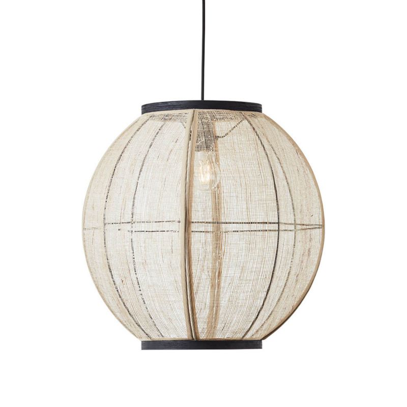 Lampa wisząca Endon ZAIRE kremowo-czarny matowy 1xE27x20W IP20 wym:169,5x47x47cm - 1 szt.