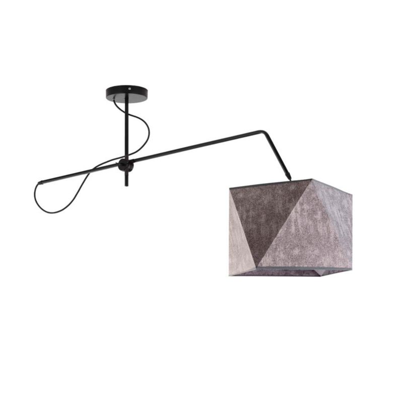 Lampa wisząca Volta Light Factory sufitowa regulowana z abażurem diament Beton MODERN 1szt.