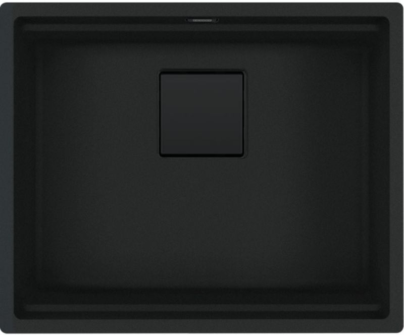 Zlewozmywak granitowy Franke Kanon KNG PRO 110-52 56x46 cm czarny mat/czarny 1 szt.