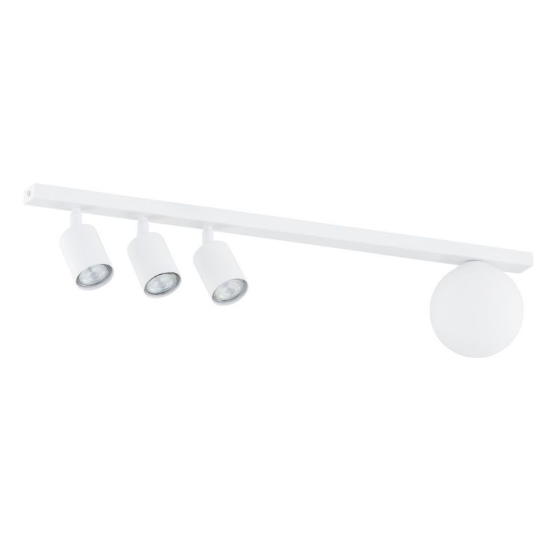 Lampa sufitowa Emibig Baster biała wym: 17 x 70 x 14 cm 4xGU10 / E14 x 18W 1 szt.