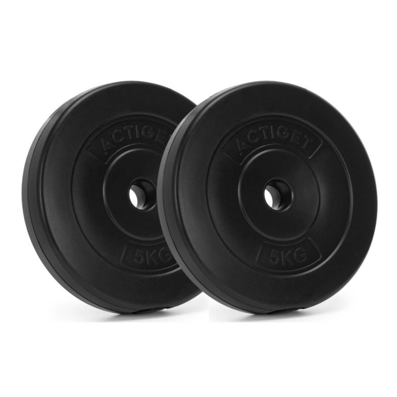 Obciążenia kompozytowe Actiget 5 kg talerze bitumiczne do sztangi 31 mm 2 szt.
