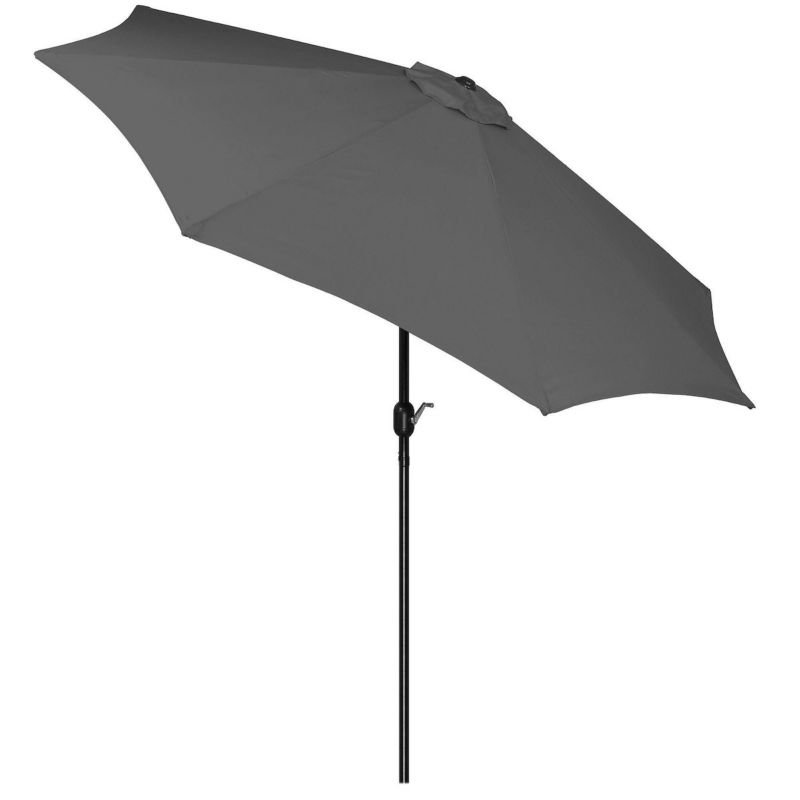 Parasol ogrodowy Springos składany 300 cm duży na balkon ciemnoszary 1 szt.