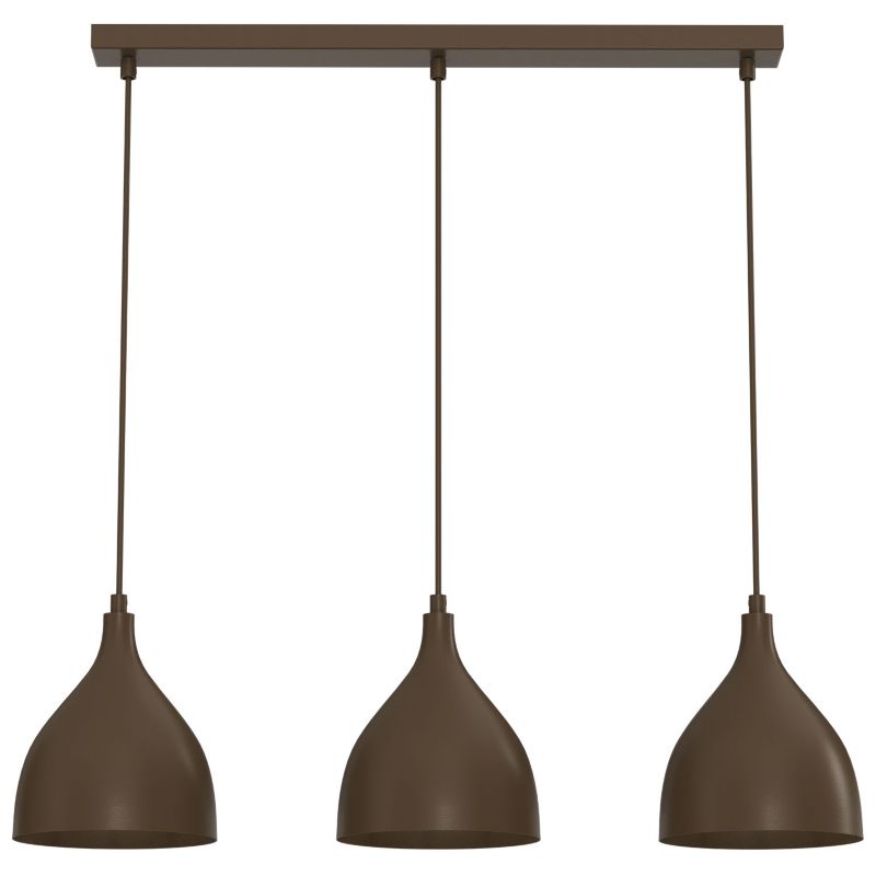 Lampa wisząca Luminex Noak classic brązowa 3xE27x15W IP20 wym:110x72x17cm - 1 szt.