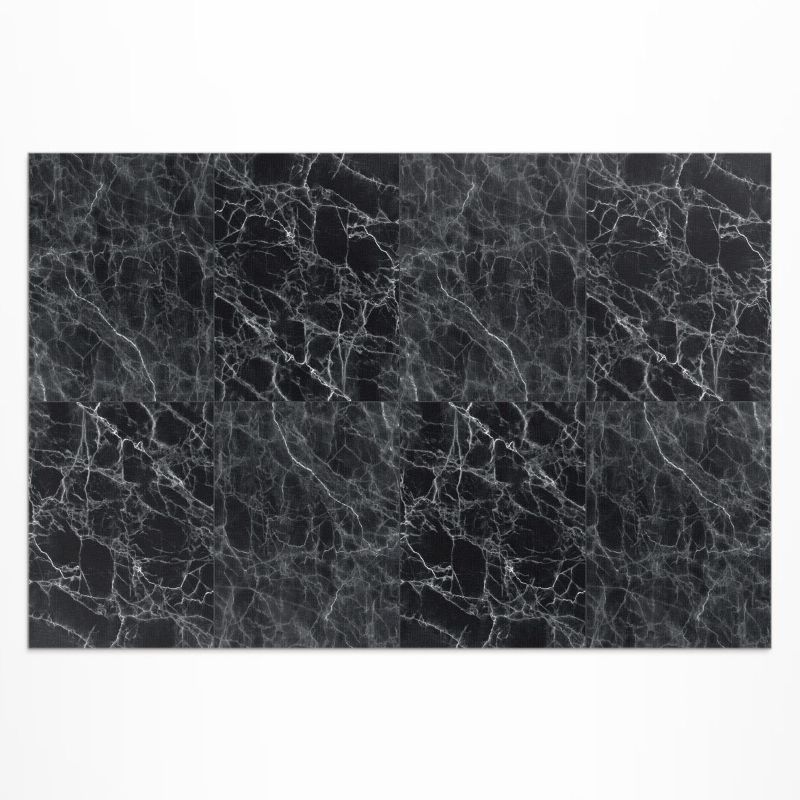 Zewnętrzny Dywan Winylowy Wallfluent 120x180 cm Ciemny marmur kamienne kafle 1 szt.