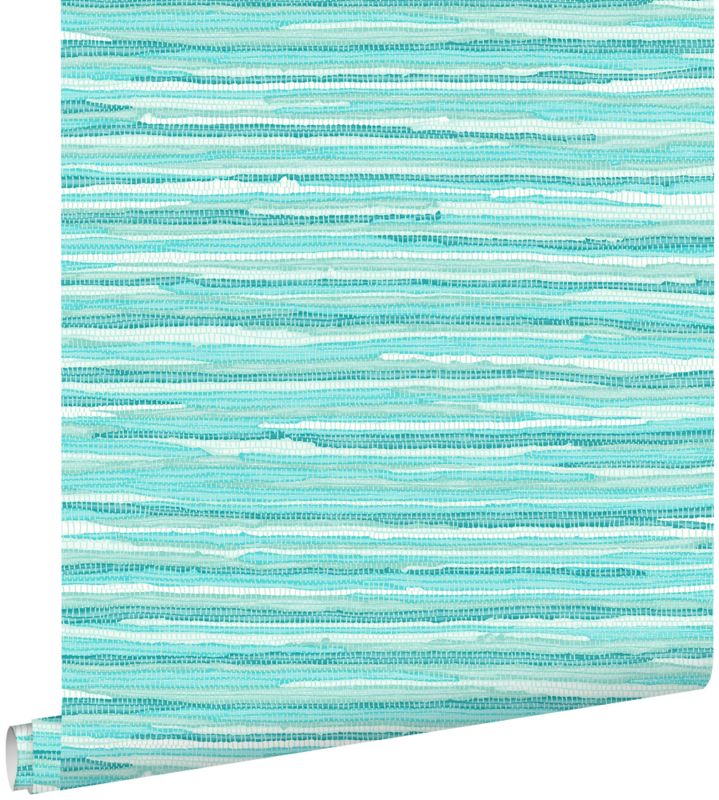 Tapeta ESTAhome tkany motyw turkusowym 53 cm x 10.05 m - 1 rol.