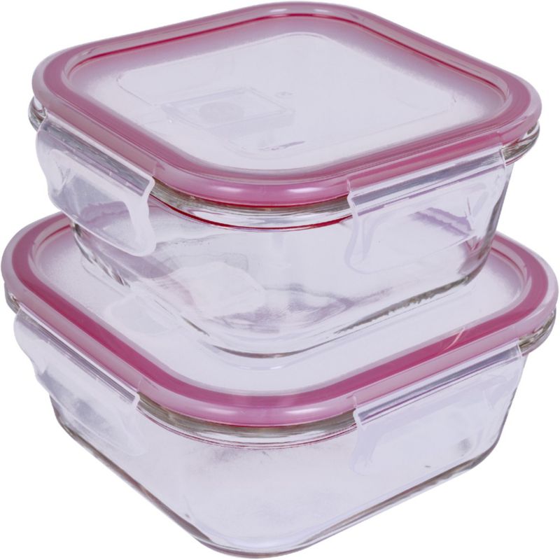 Pojemniki Na Żywność Lunchbox Lamart LT6056 Zestaw - 520ml 800ml 2szt