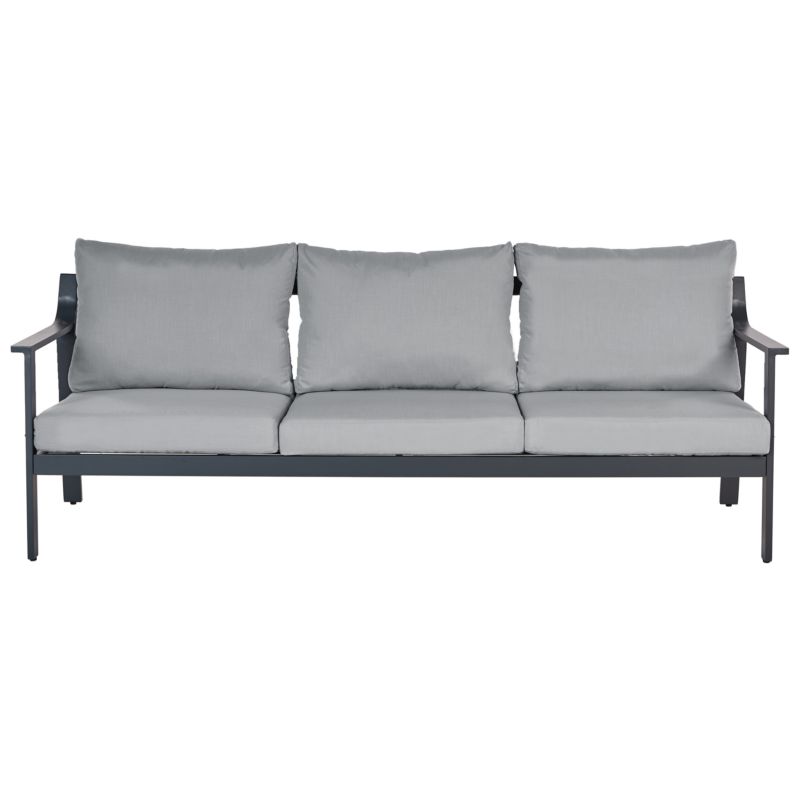 Sofa ogrodowa dla 3 osób Kiato Metal Ciemnoszary 1 szt.
