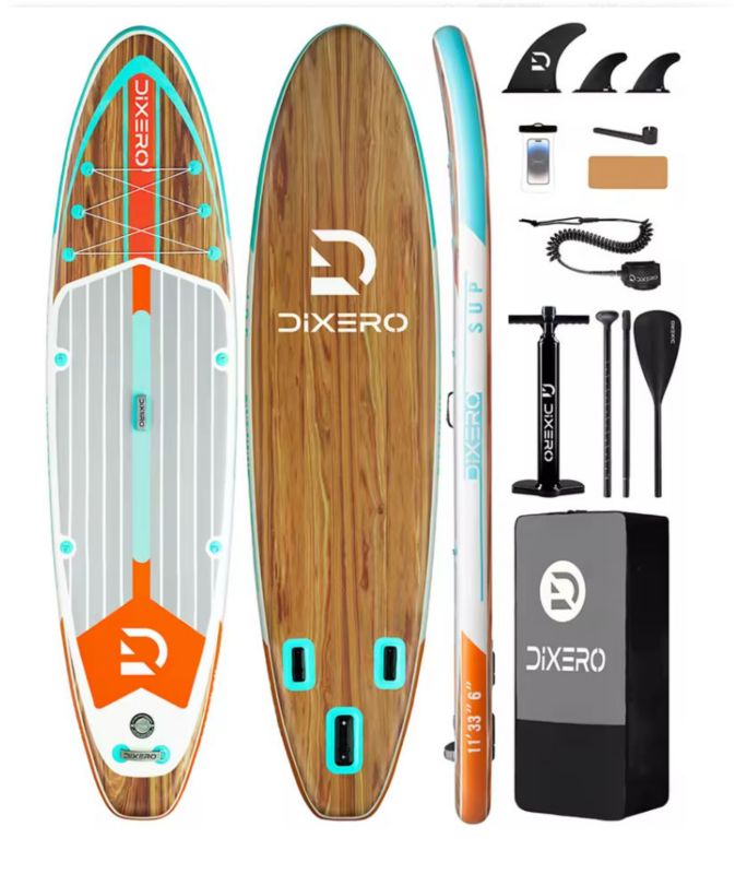 Sup COIL deska pompowana do pływania paddle stand up zestaw 335cm imitacja drewna 1szt.