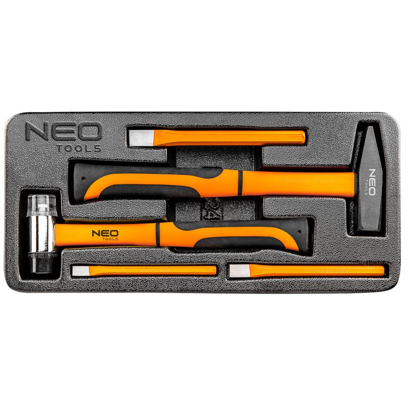 Zestaw narzędzi NEO TOOLS młotki i przecinaki 5 szt wkładka 1 kpl