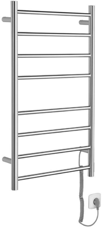 Grzejnik elektryczny Sapho Redondo chrom 90x50 cm, 75W, kabel 1.5m, 1 szt.
