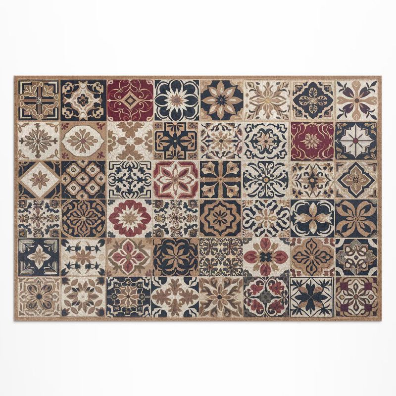 Dywan Winylowy Zewnętrzny Wallfluent 120x180 cm Stara mozaika wzorzyste płytki vintage 1 szt.