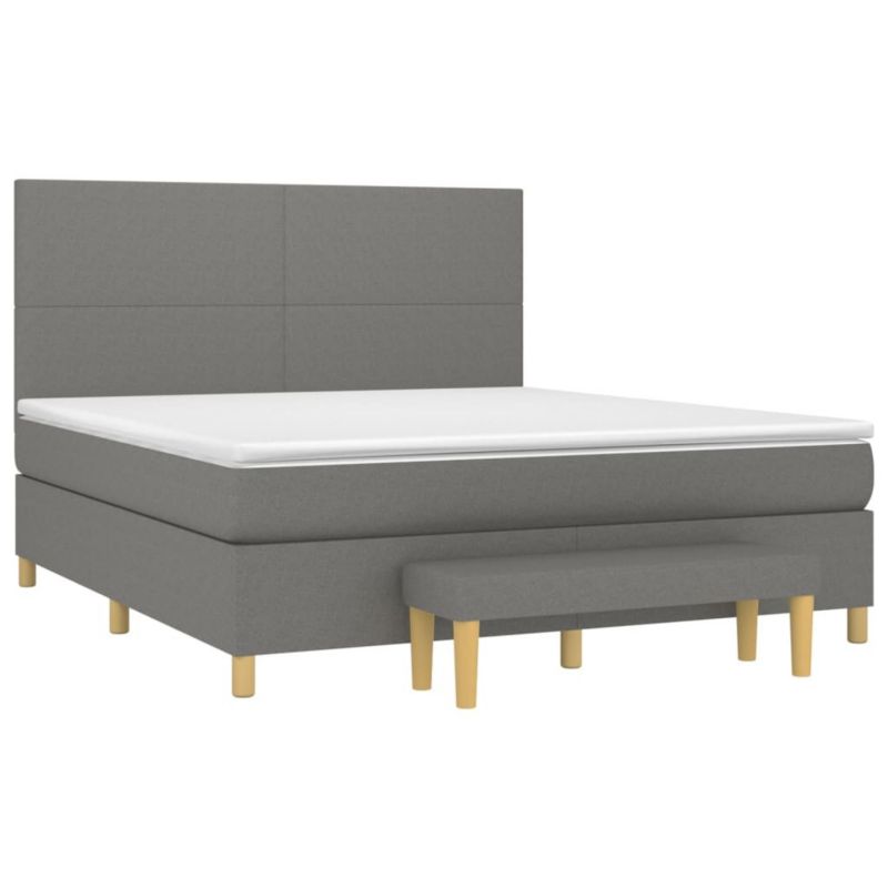 Łóżko kontynentalne WaszeMeble 160x200 cm ciemnoszara WM-3137006 1 szt.