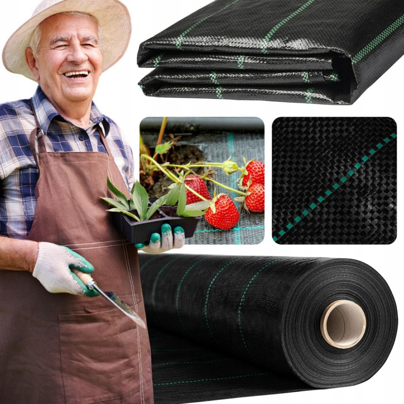 Agrotkanina ściółkująca Domarex 1,1x50m 70 g/m² czarna 1 szt.