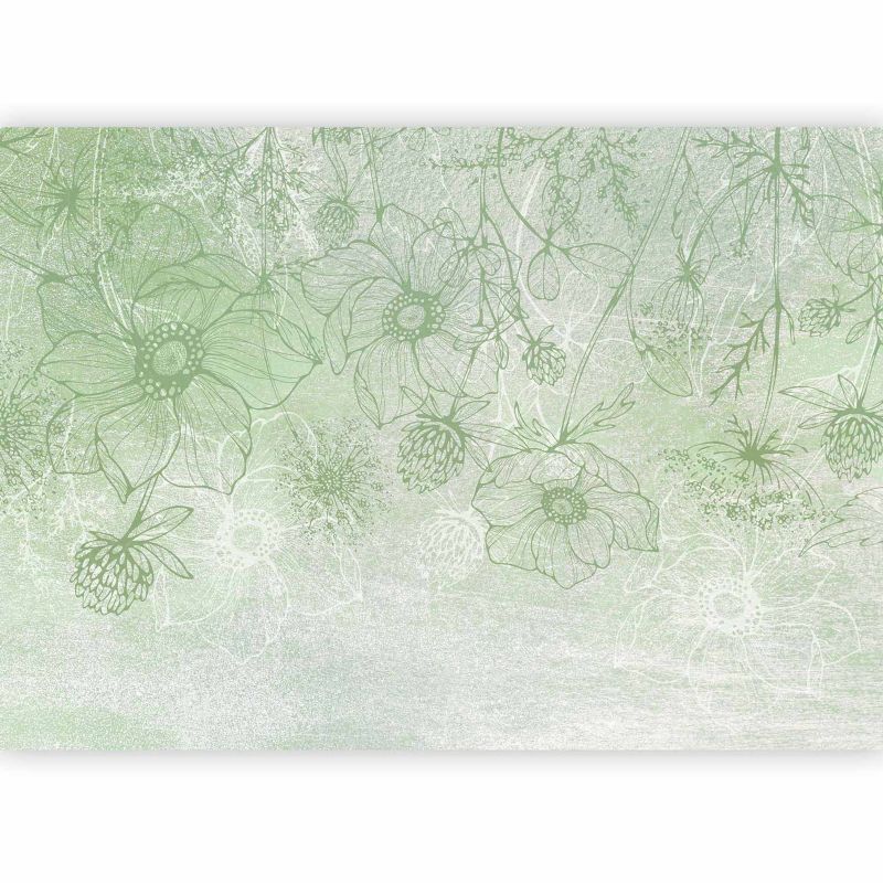 Fototapeta flizelinowa Artgeist 170 g/m2 wodoodporna Kwiaty szara 100x70 (2 części) 10120ab rolka 1 szt