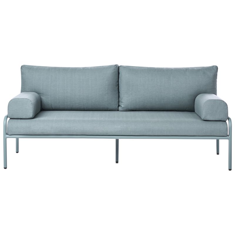 Sofa ogrodowa dla 2 osób Solofra Metal Miętowy 1 szt.
