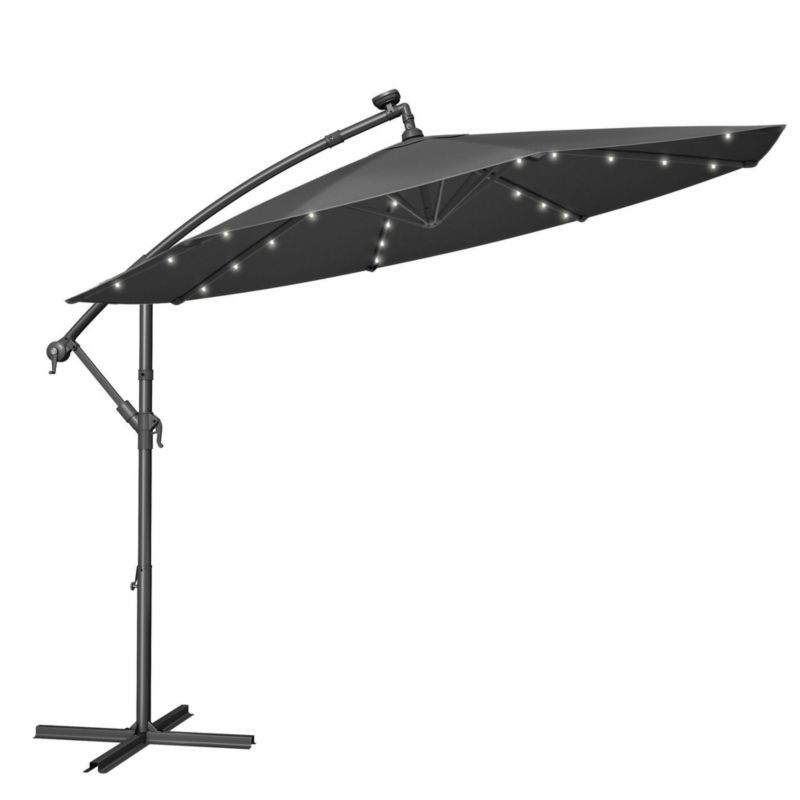Parasol ogrodowy Songmics szary 300 x 260 cm 1 szt.