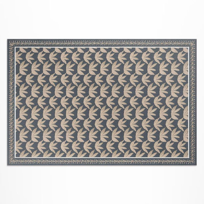Balkonowy Dywan Winylowy UV Wallfluent 150x225 cm Powtarzający się ornament roślinny vintage 1 szt.