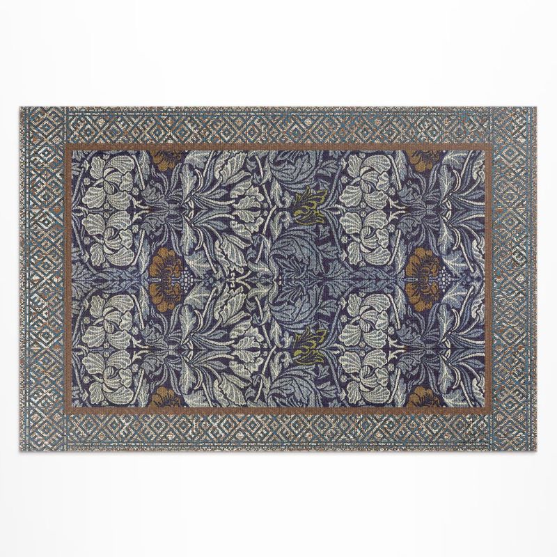 Dywan Winylowy Zewnętrzny Wallfluent 120x180 cm Ozdobne motywy roślinne wzór vintage 1 szt.