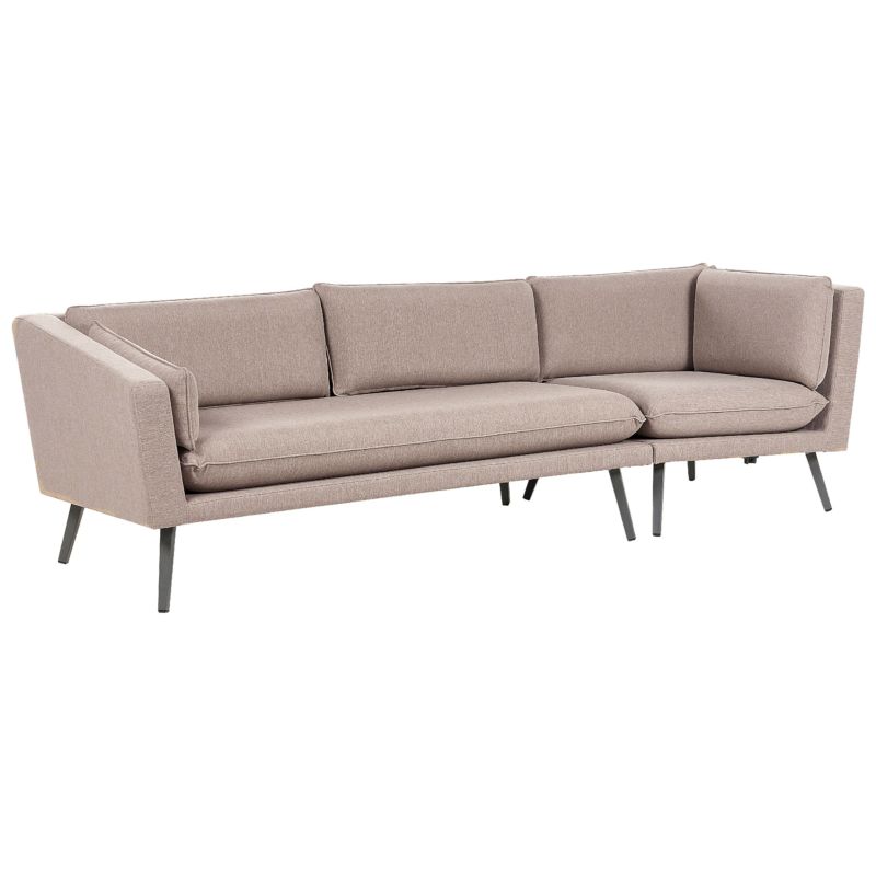 Sofa ogrodowa dla 3 osób Loretello Prawostronny Beżowy 1 szt.